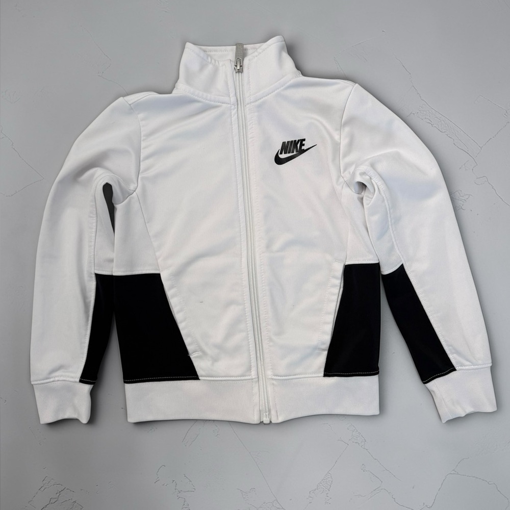 Nike Kids 4T White and Black Track Suit- Zip Front - Picture 4 of 7